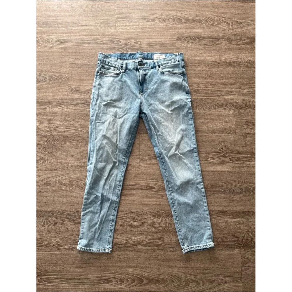 Banana Republic Standard Slim Fit Jeans Mens 34x30 Light Wash Stretch Denim